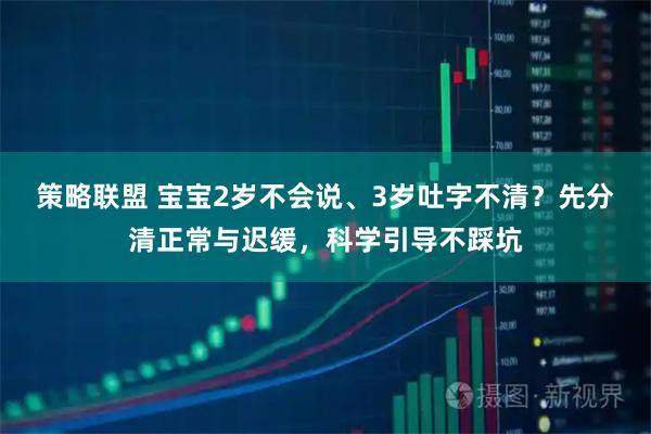 策略联盟 宝宝2岁不会说、3岁吐字不清？先分清正常与迟缓，科学引导不踩坑